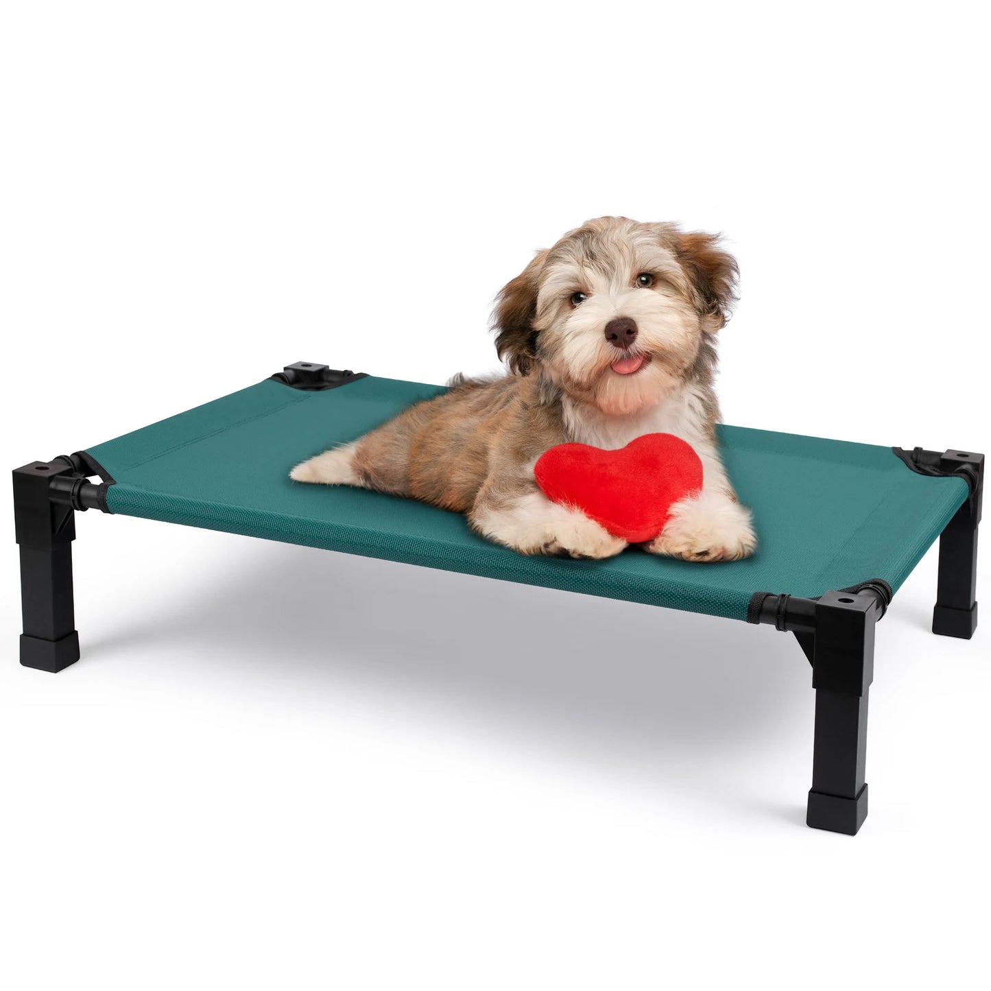Elevated Dog Bed Cooling Raised Pet Cot Breathable Mesh Frame