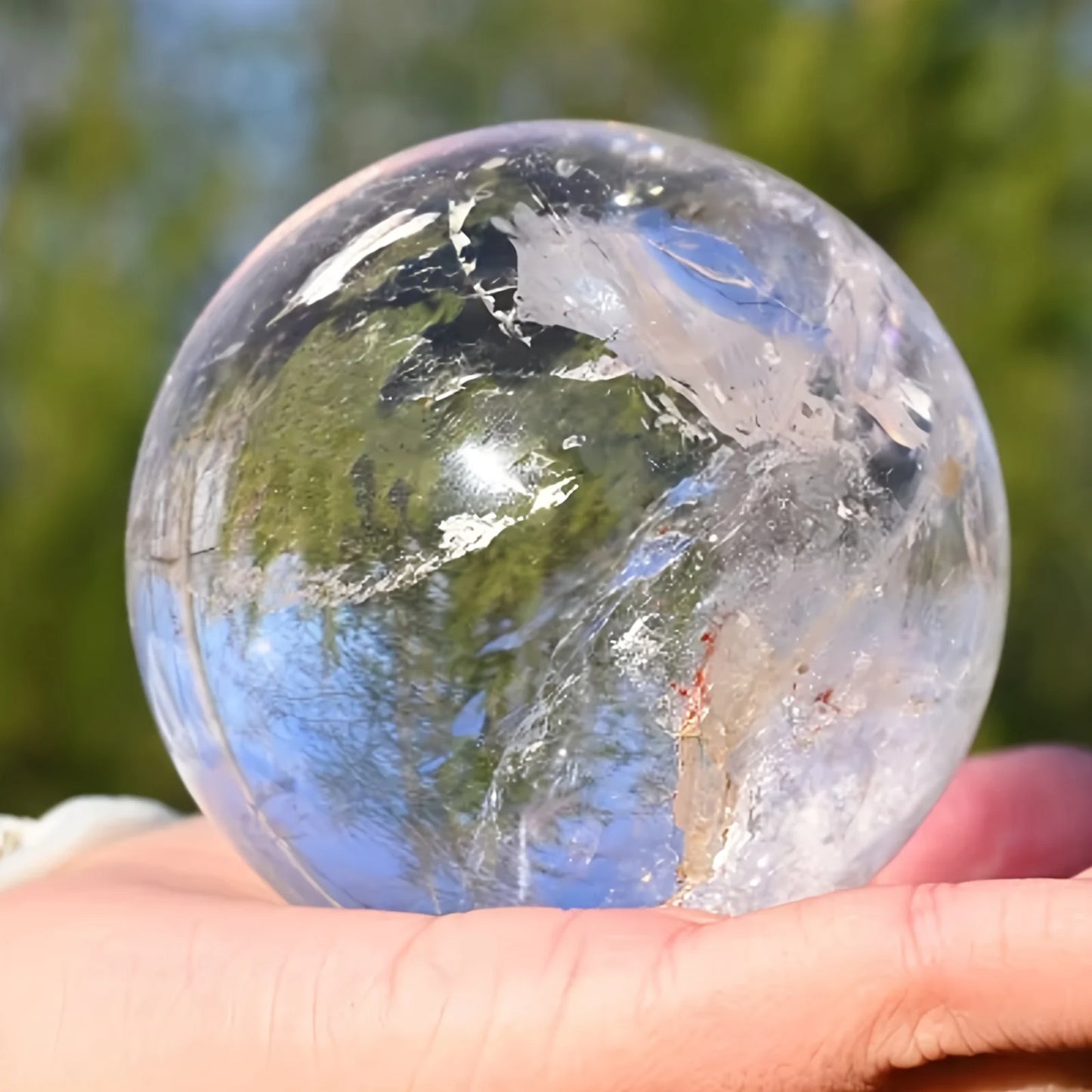 CrystalHola Natural Quartz Ball Sphere Polished Home Decor Unique Gift