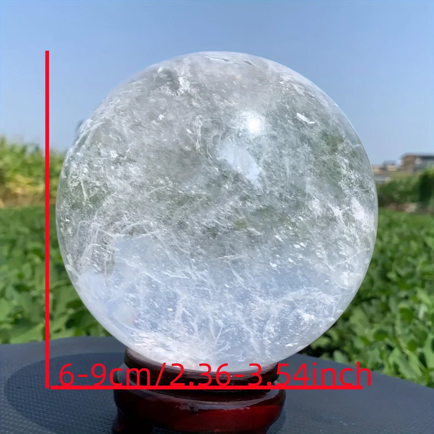 CrystalHola Natural Quartz Ball Sphere Polished Home Decor Unique Gift