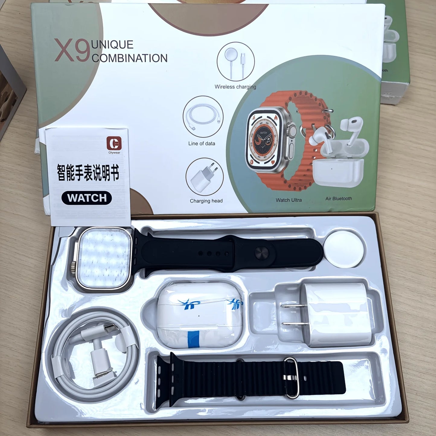 2 In 1 Smart Watch Bundle With Wireless Earbuds And Fitness Tracking