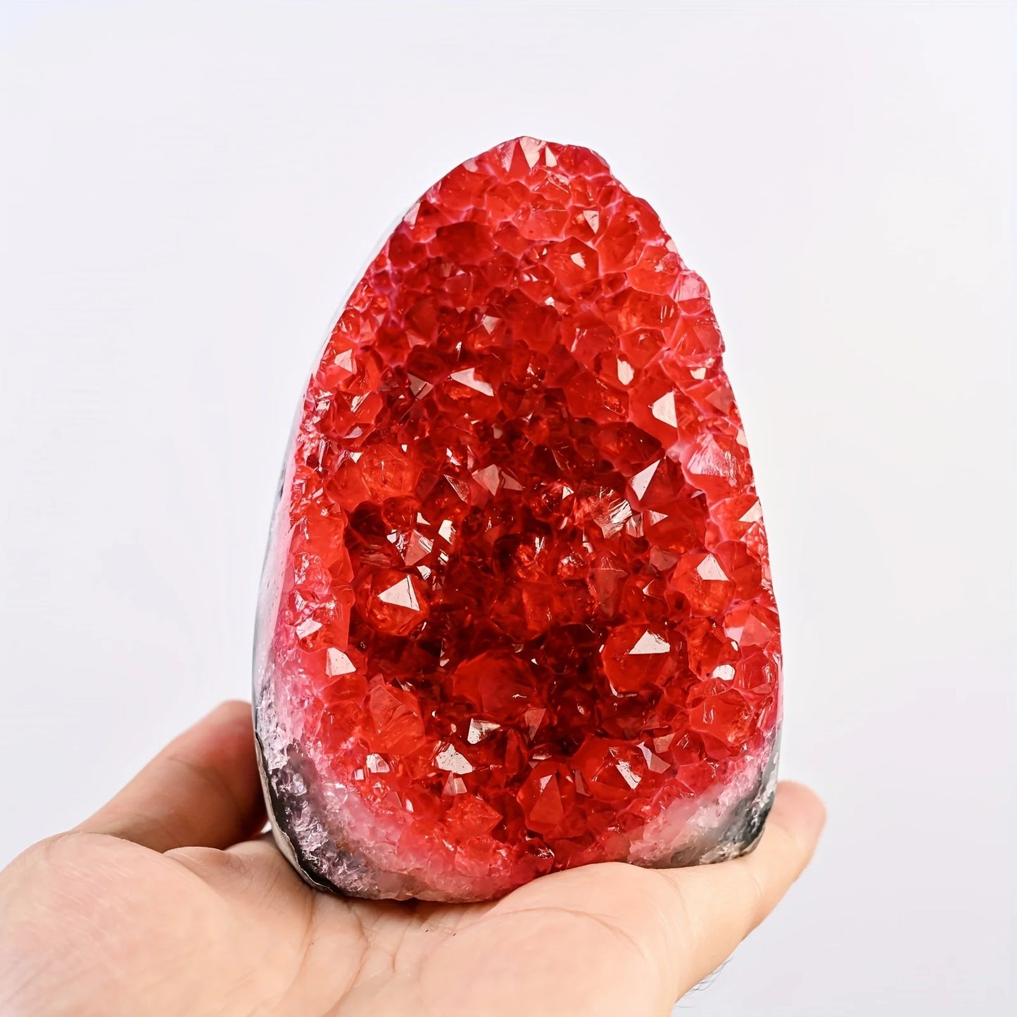 CrystalHola Stone Geode Cluster Decor Base Unique Geological Gift