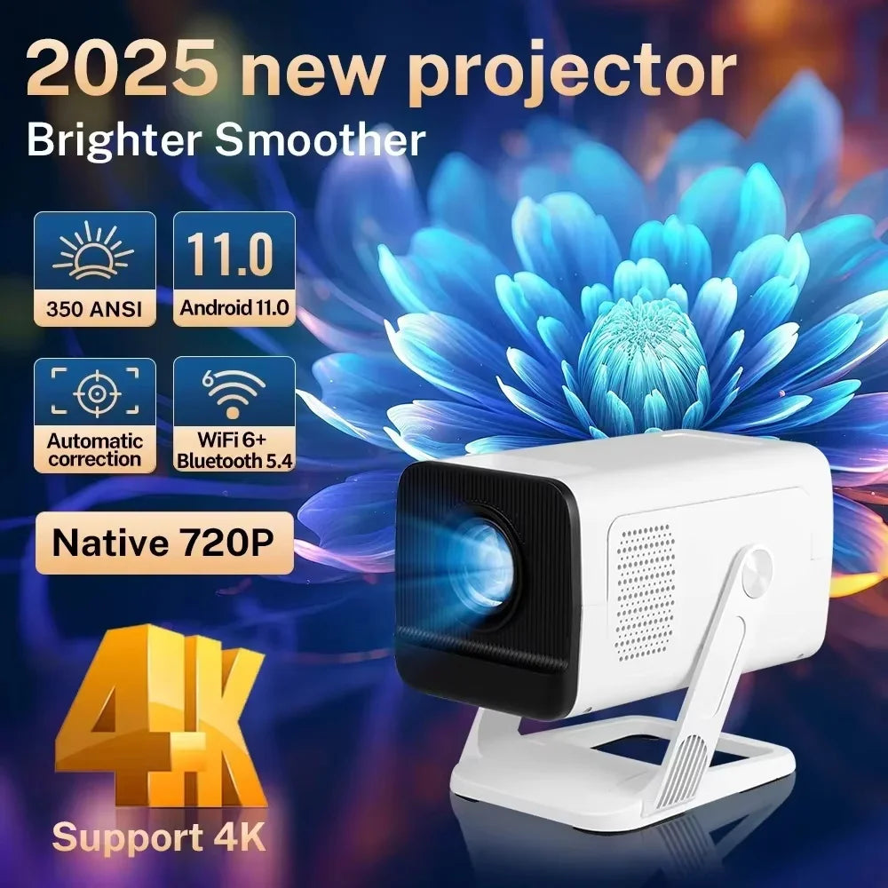 LynCast Mini Projector 1080P And 4K Supported With Wifi And Bluetooth