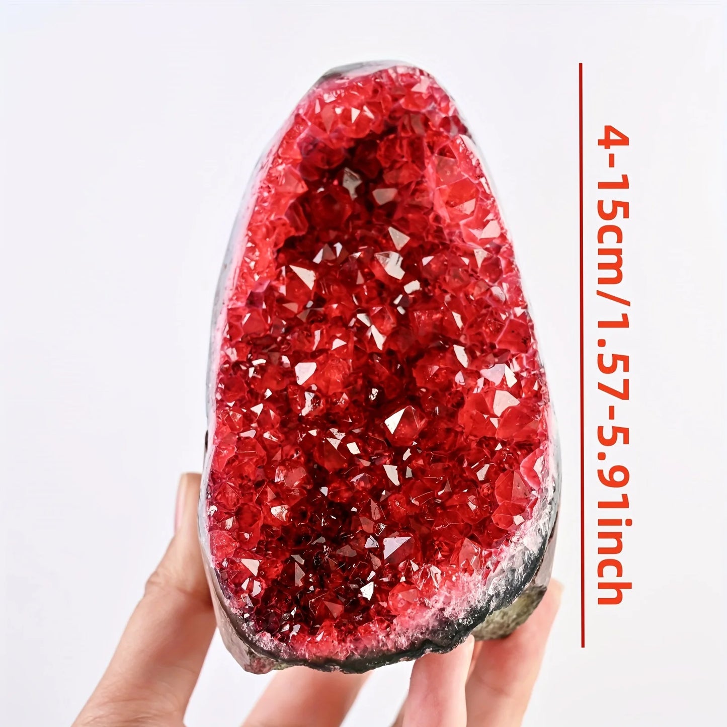 CrystalHola Stone Geode Cluster Decor Base Unique Geological Gift