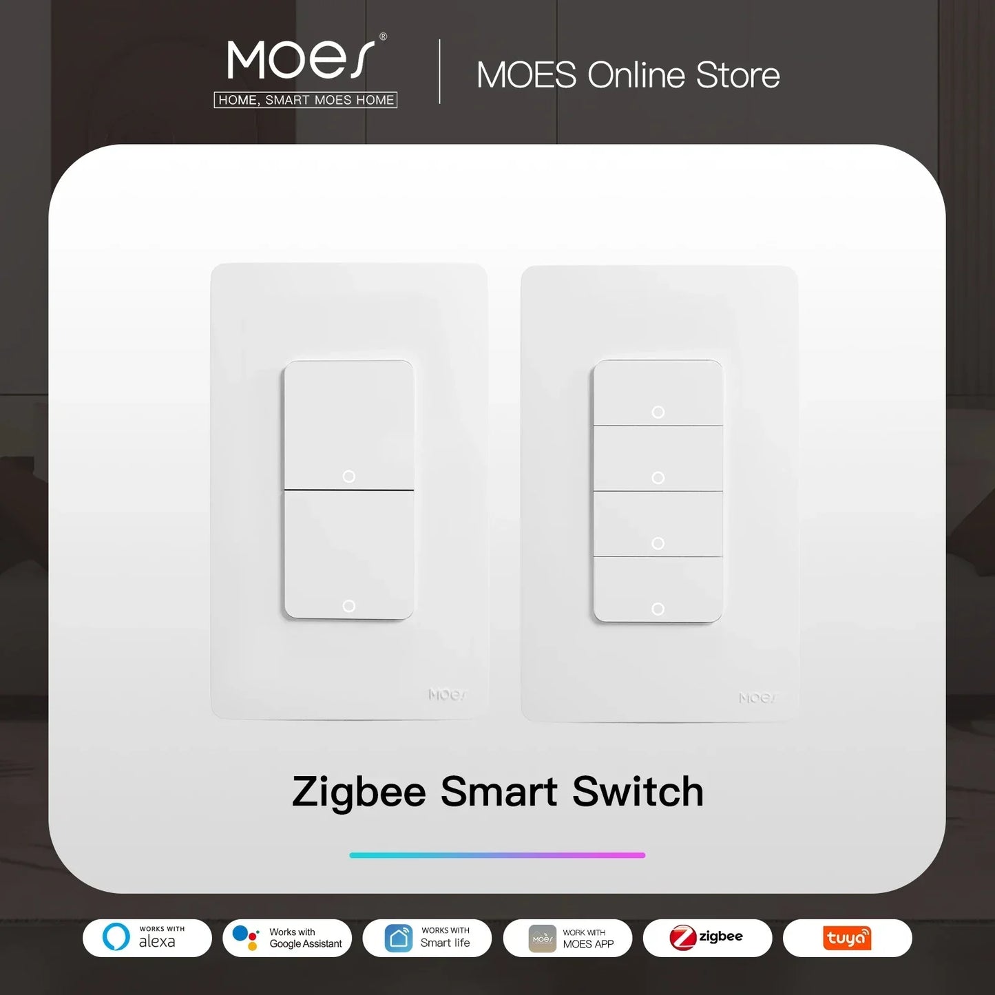 Moes Tuya ZigBee Smart Light Switch For Home Automation