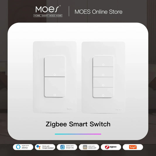 Moes Tuya ZigBee Smart Light Switch For Home Automation