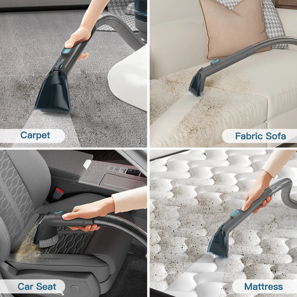 Prettycare Cordless Carpet And Spot Vacuum Cleaner With Wet Sprayer