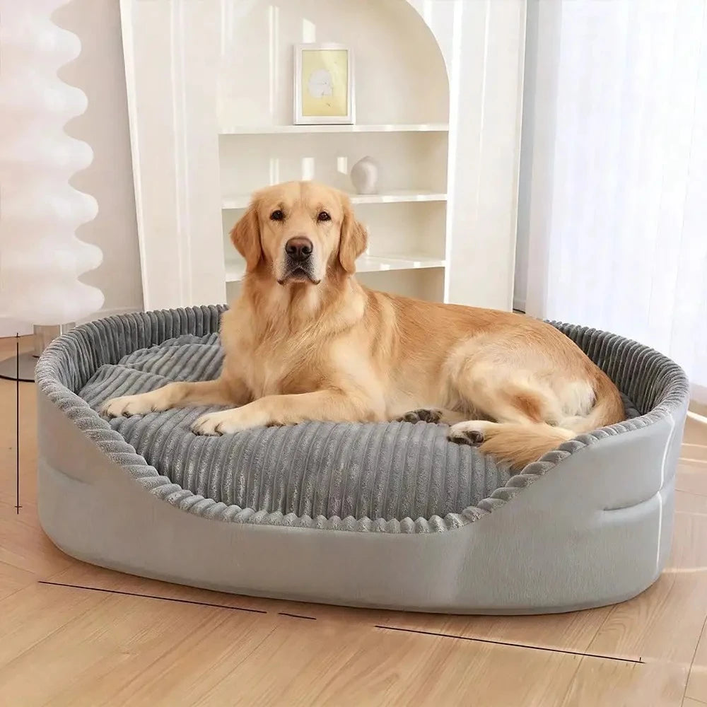 Soft Cotton Pet Bed With Warm Mat For Dogs And Cats