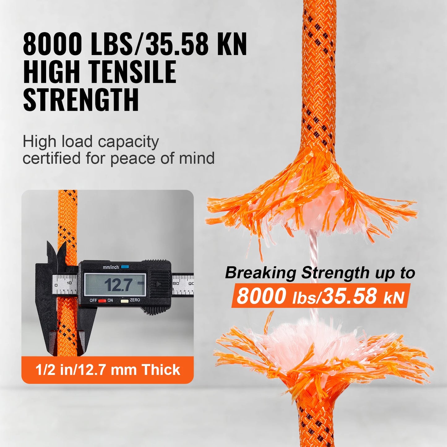 SucceBuy Polyester Rope For Outdoor Camping Rescue And Rappelling Gear