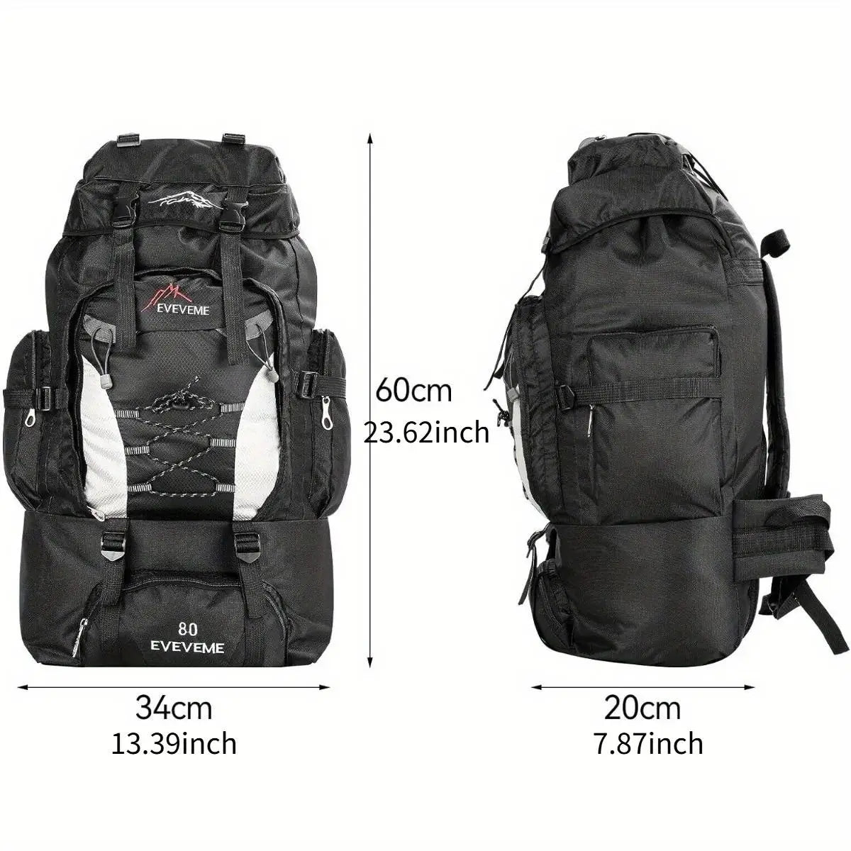Outdoor Casual Sports Backpack Large Capacity For Hiking Camping Travel