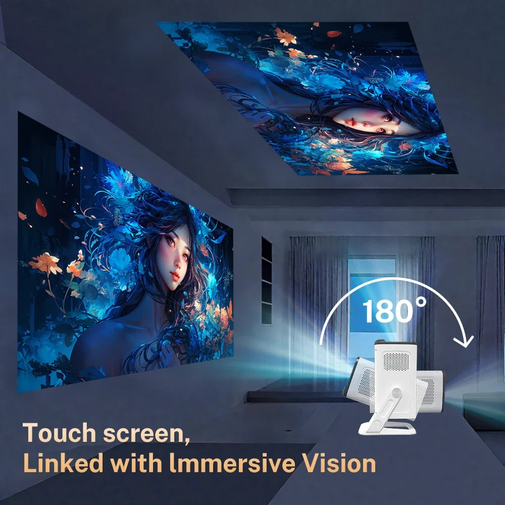 LynCast Mini Projector 1080P And 4K Supported With Wifi And Bluetooth