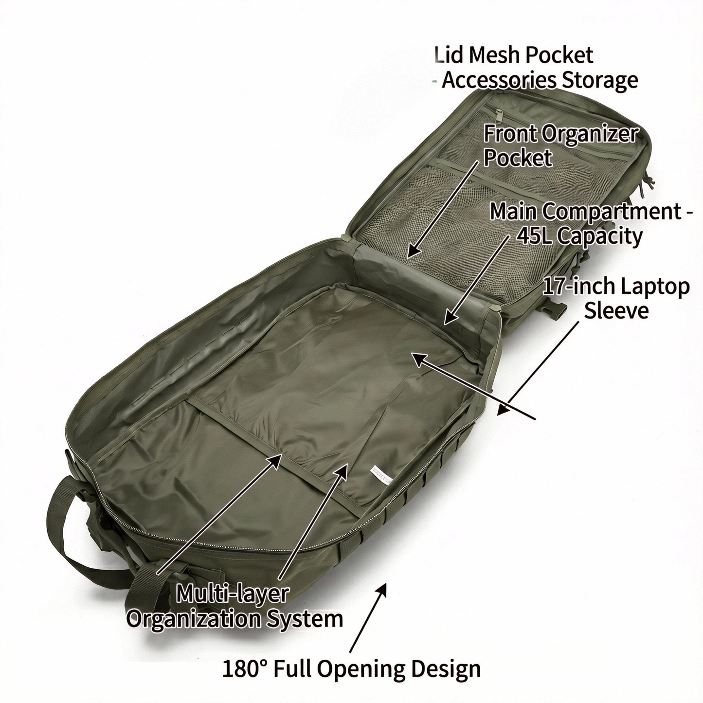 ReFire Gear Tactical Hiking Backpack Outdoor Camping Trekking Water Resistant