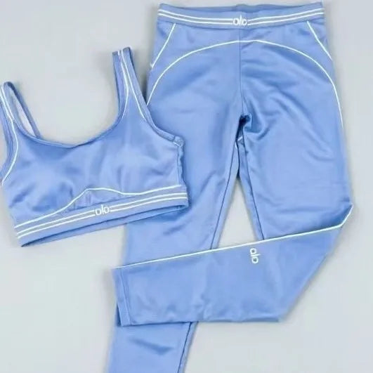 Women's Stretchy Polyester Slim Fit Yoga Workout Outfit