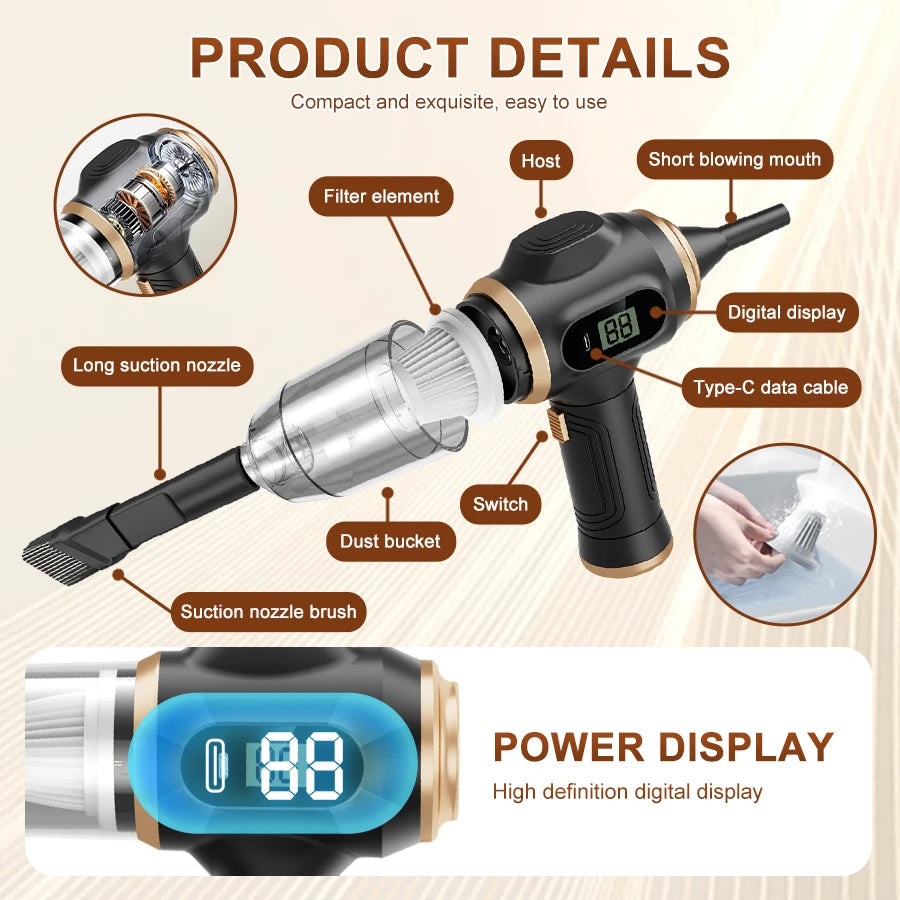 OEM Cordless Handheld Vacuum Cleaner For Home And Car