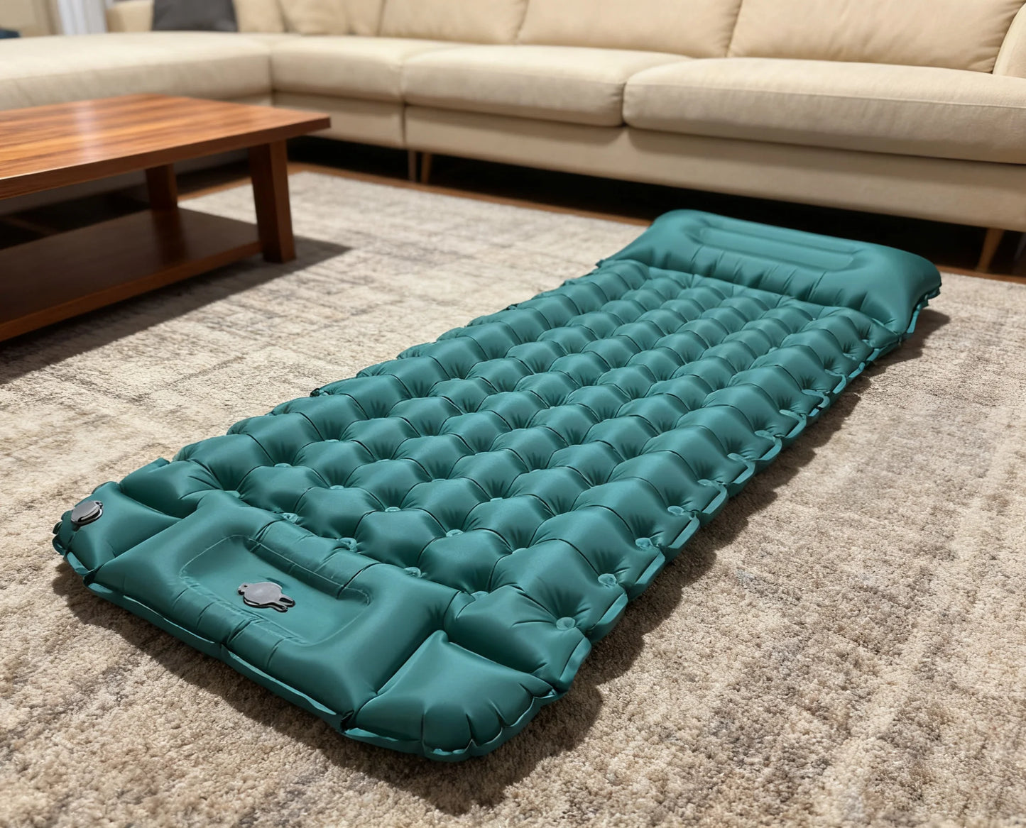 By Insulated Inflatable Mattress With Built In Pump For Winter