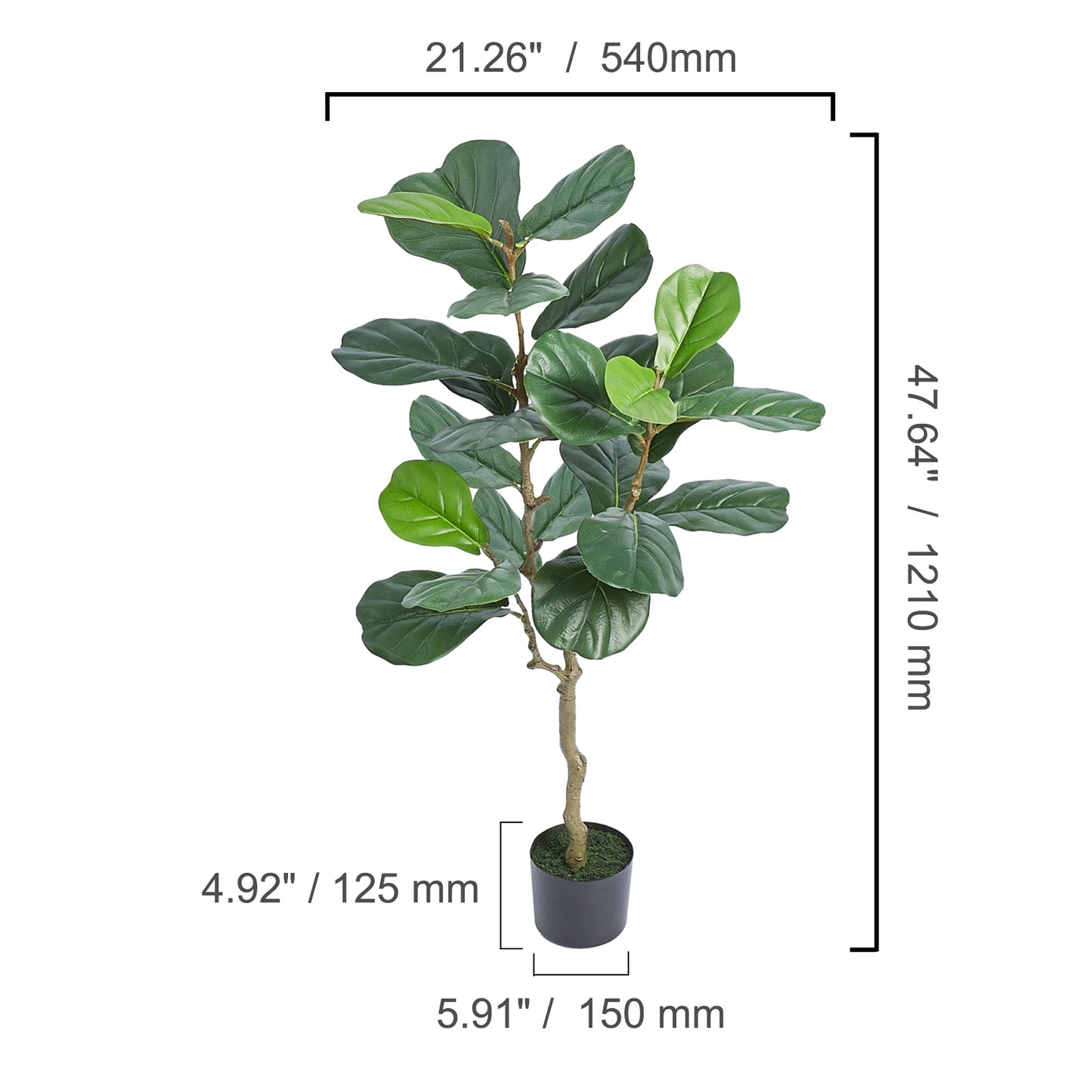 SucceBuy Artificial Olive Tree Plant Low Maintenance Indoor Outdoor Decor