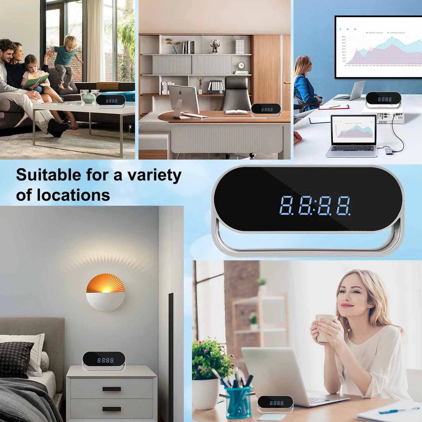 Ouvis 4K HD WiFi Covert Surveillance Camera With Night Vision