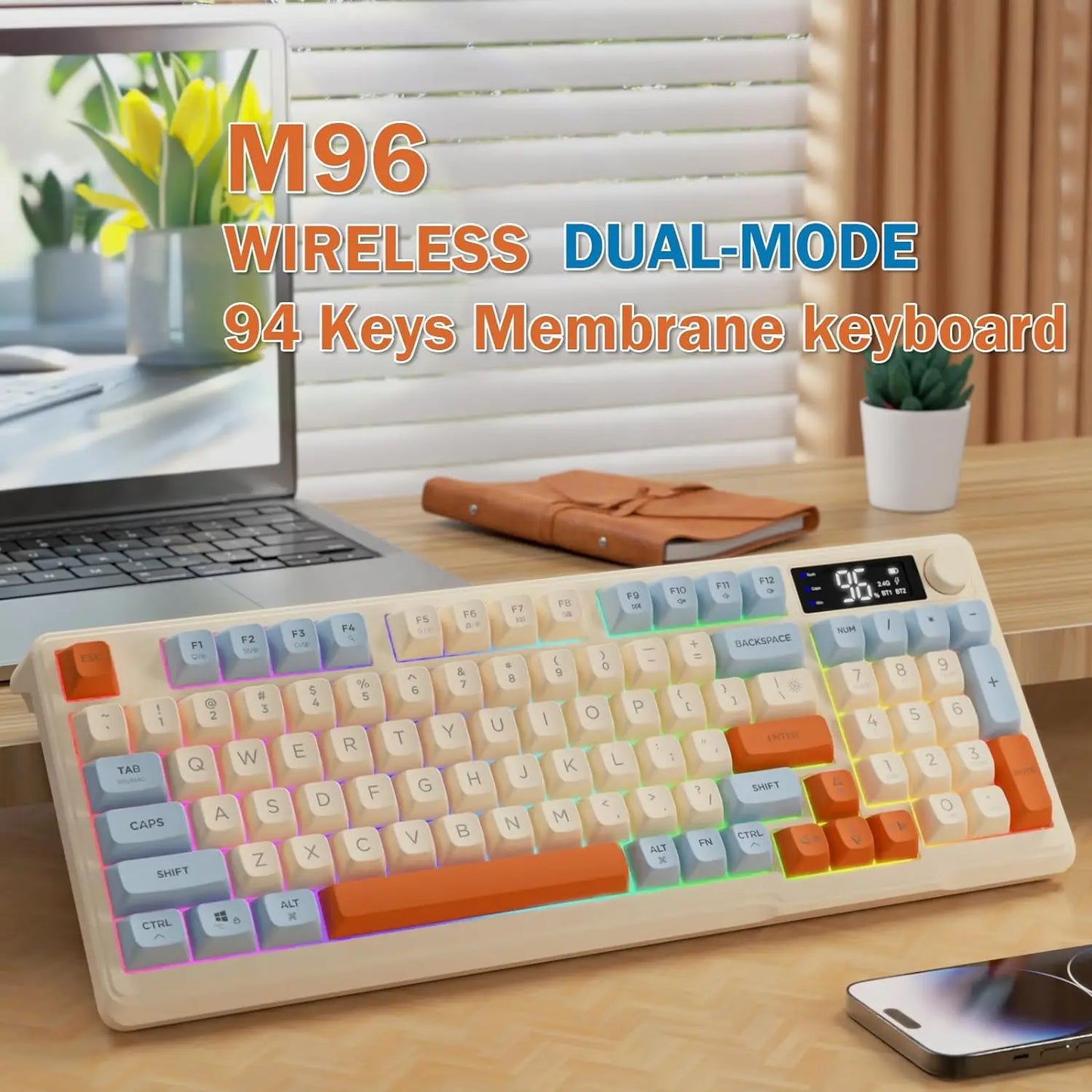 Attack Shark Wireless Gaming Keyboard With Display