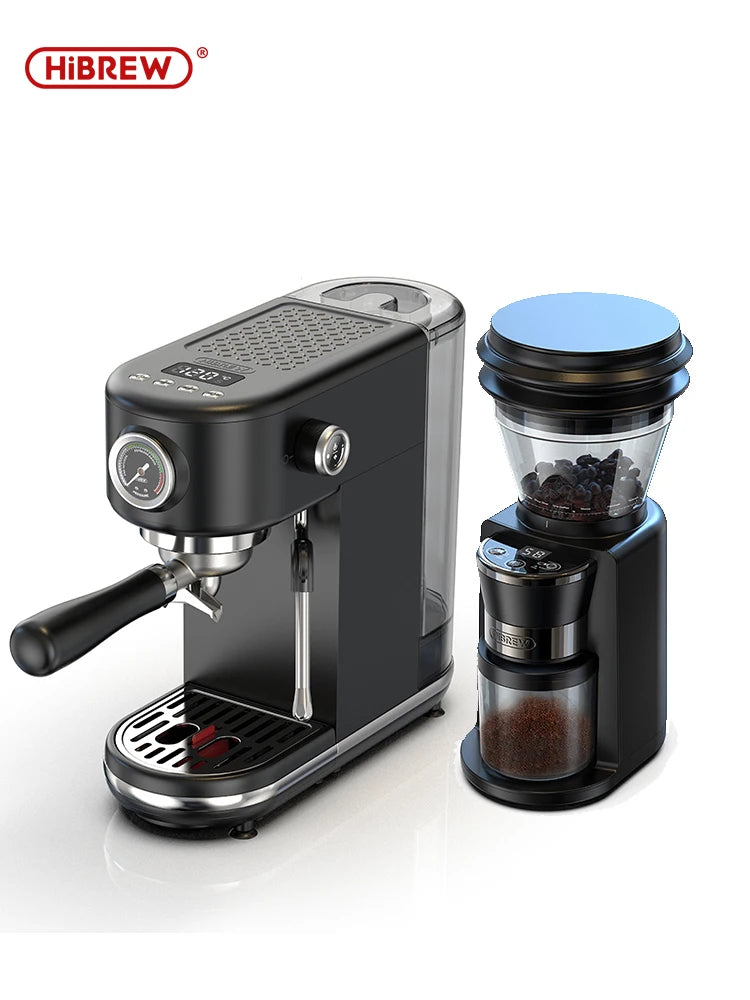 HiBrew 20Bar Semi Automatic Espresso Coffee Maker With Adjustable Temperature