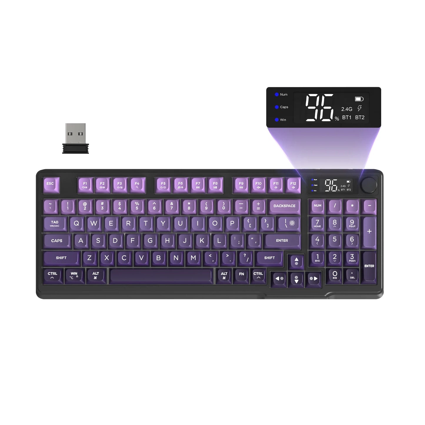 Attack Shark Wireless Gaming Keyboard With Display