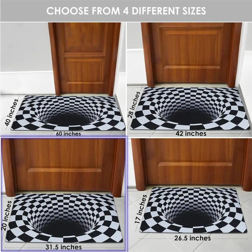 Premium 3D Optical Illusion Area Rug For Modern Home Decor