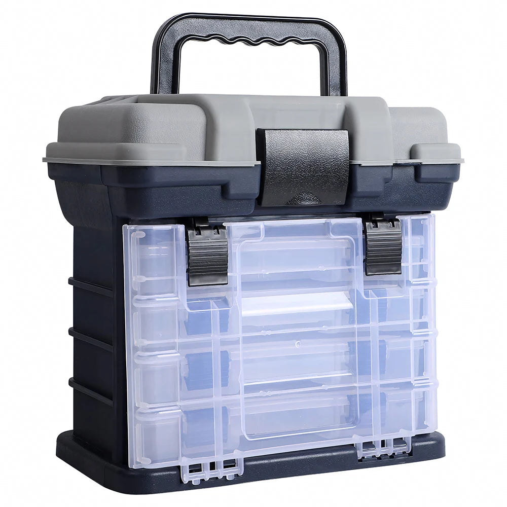Multi Functional Fishing Handheld Storage Box With Adjustable Dividers
