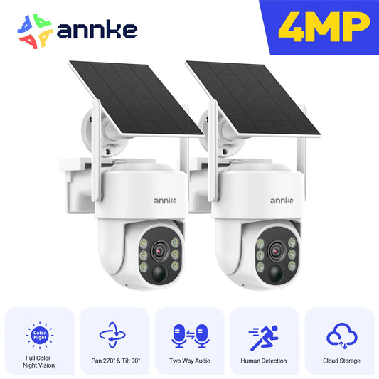Annke 4MP Solar WiFi Security Camera With PIR Human Detection