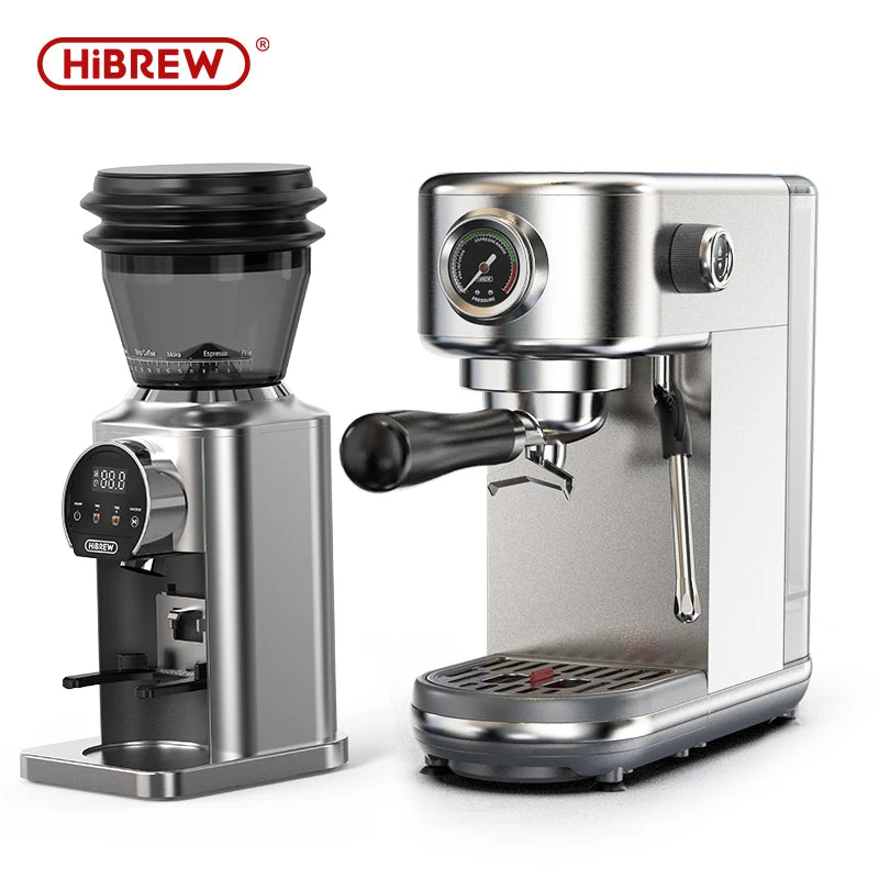 HiBrew 20Bar Semi Automatic Espresso Coffee Maker With Adjustable Temperature