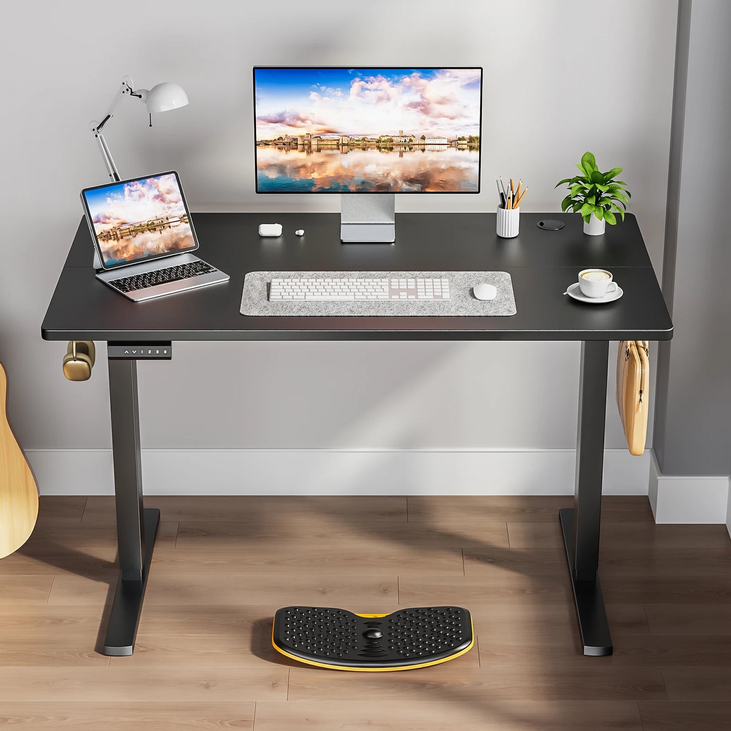 JHK Ergonomic Electric Standing Desk Height Adjustable Office Computer Table
