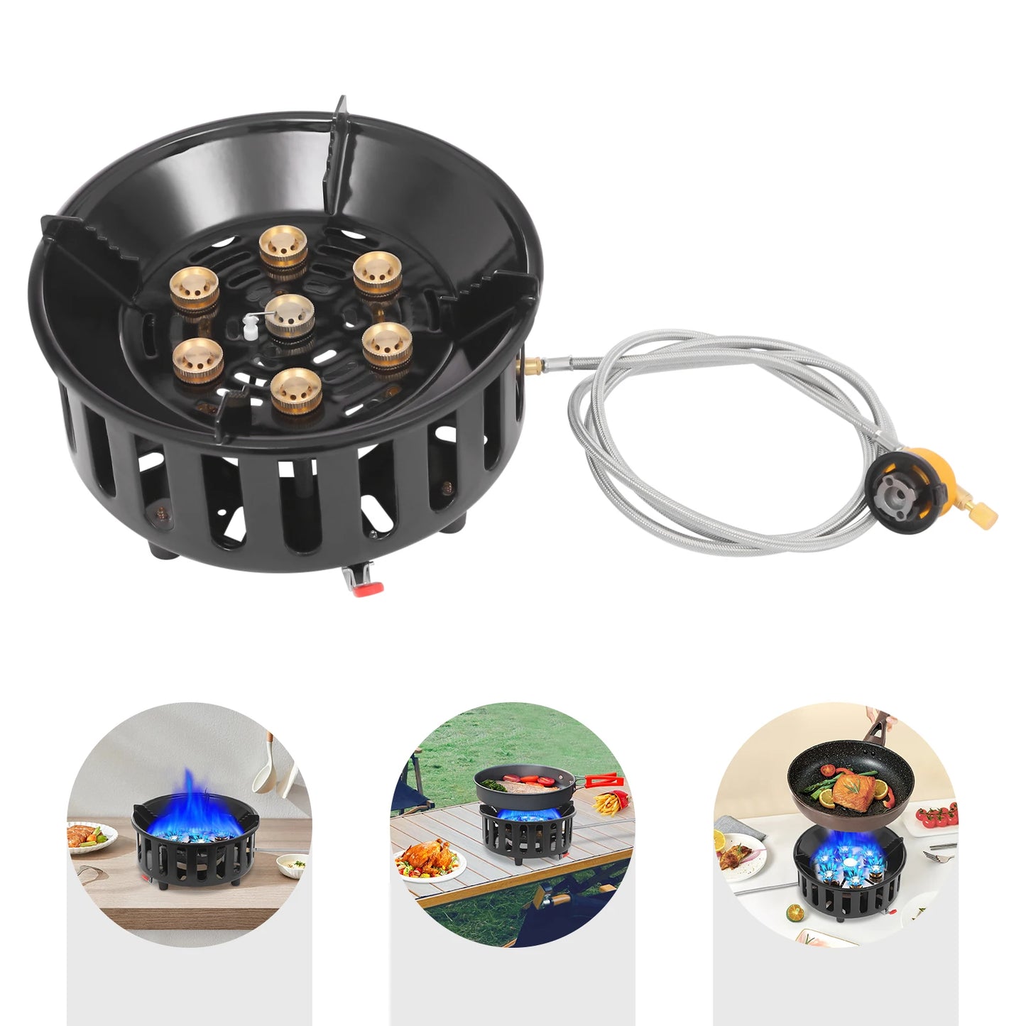 21000W Portable Butane Propane Gas Camping Stove With Electronic Ignition