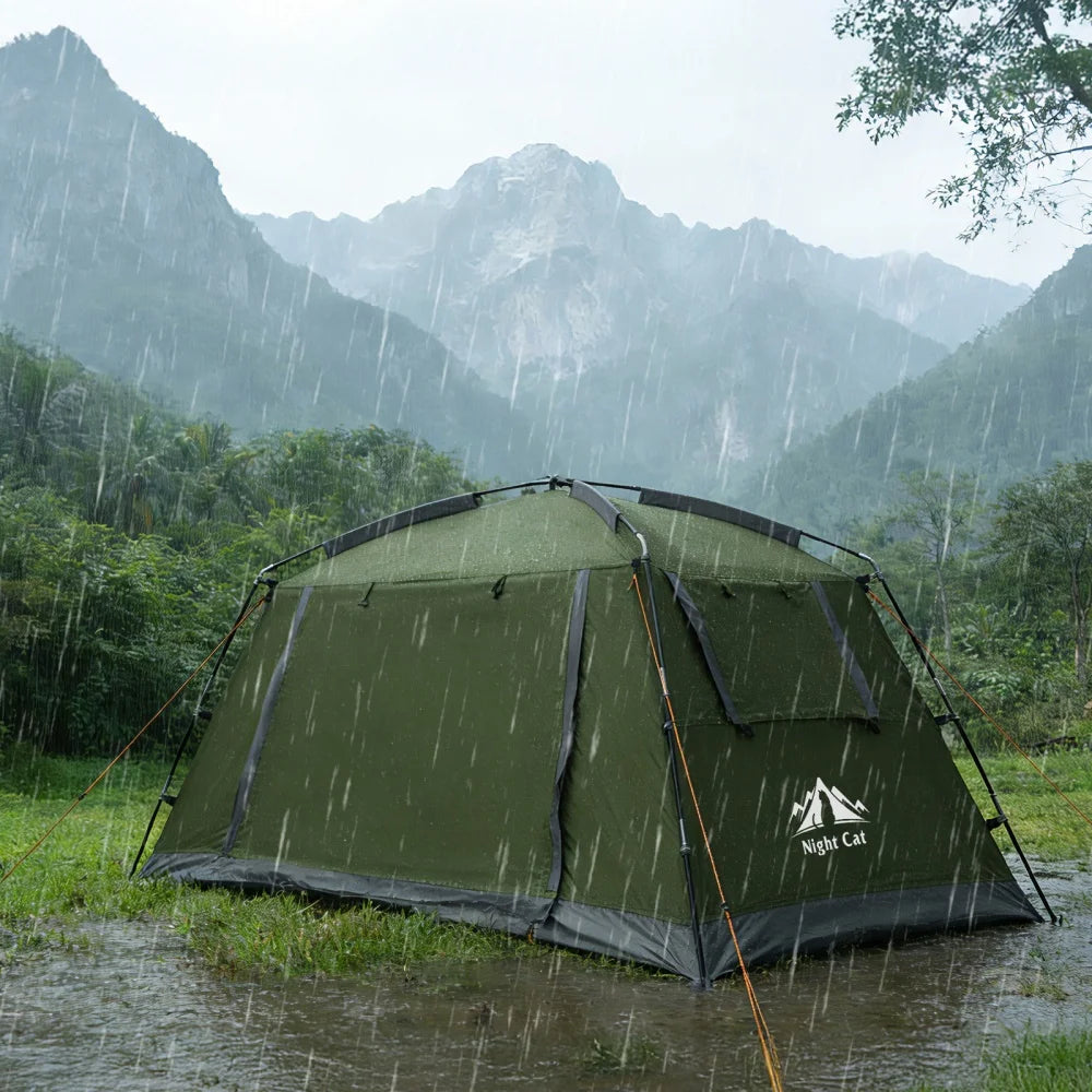 Night Cat Portable 2 Person Waterproof Backpacking Tent