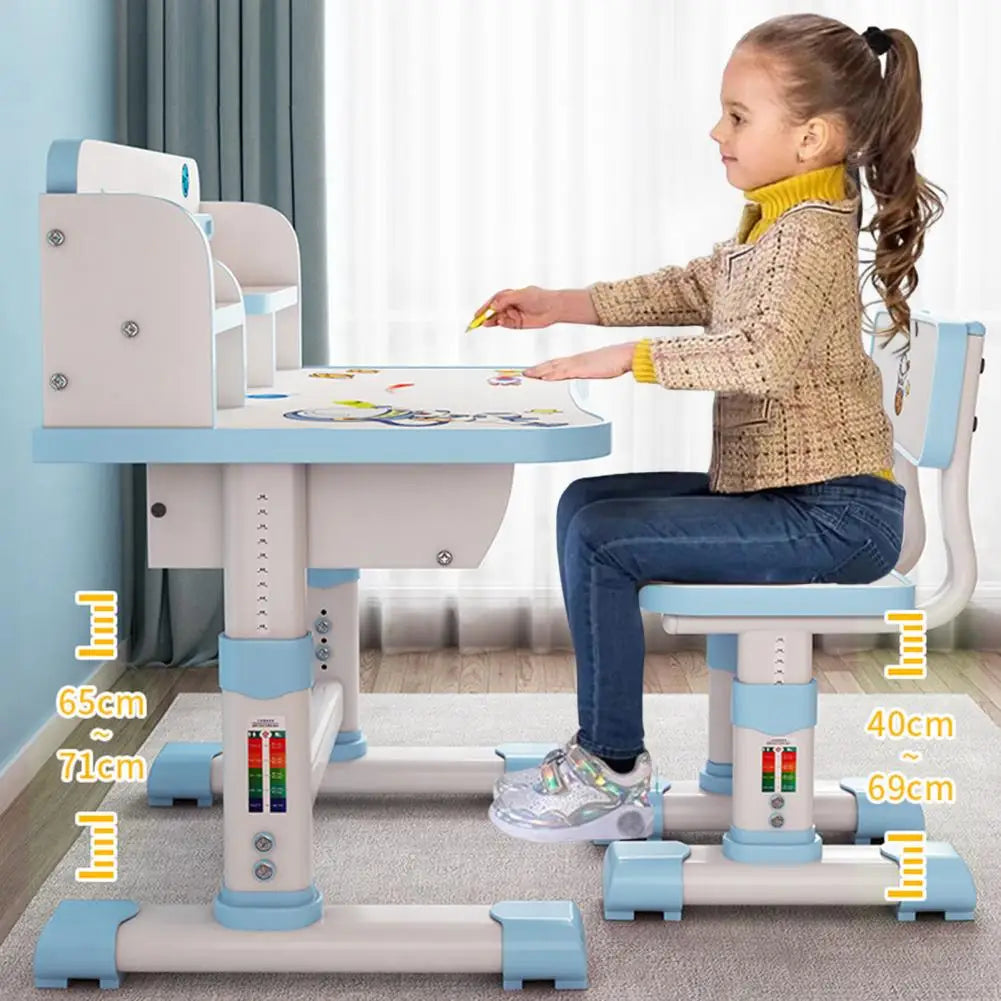 Diowewea Kids Functional Desk And Chair Set With Writing Board