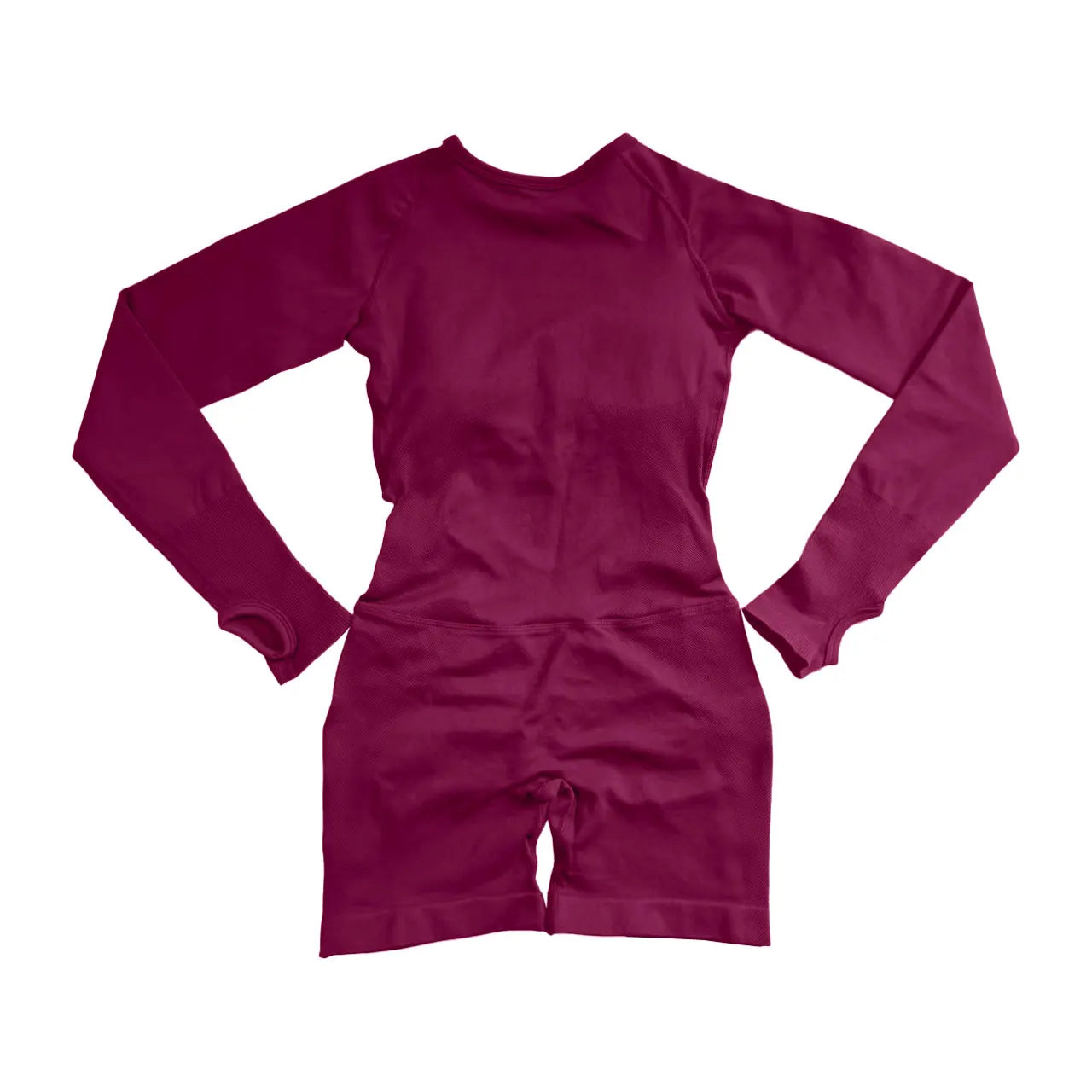 Nclagen Women's Seamless Long Sleeve Yoga Jumpsuit