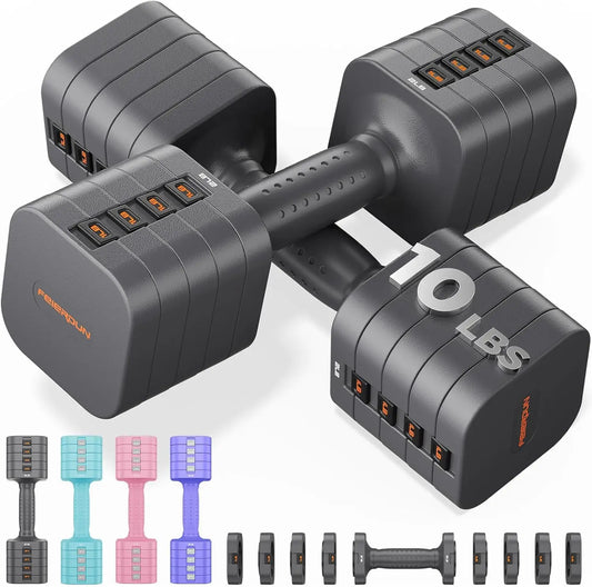 Fed Adjustable Dumbbells 5In1 Set For Home Gym Strength Training