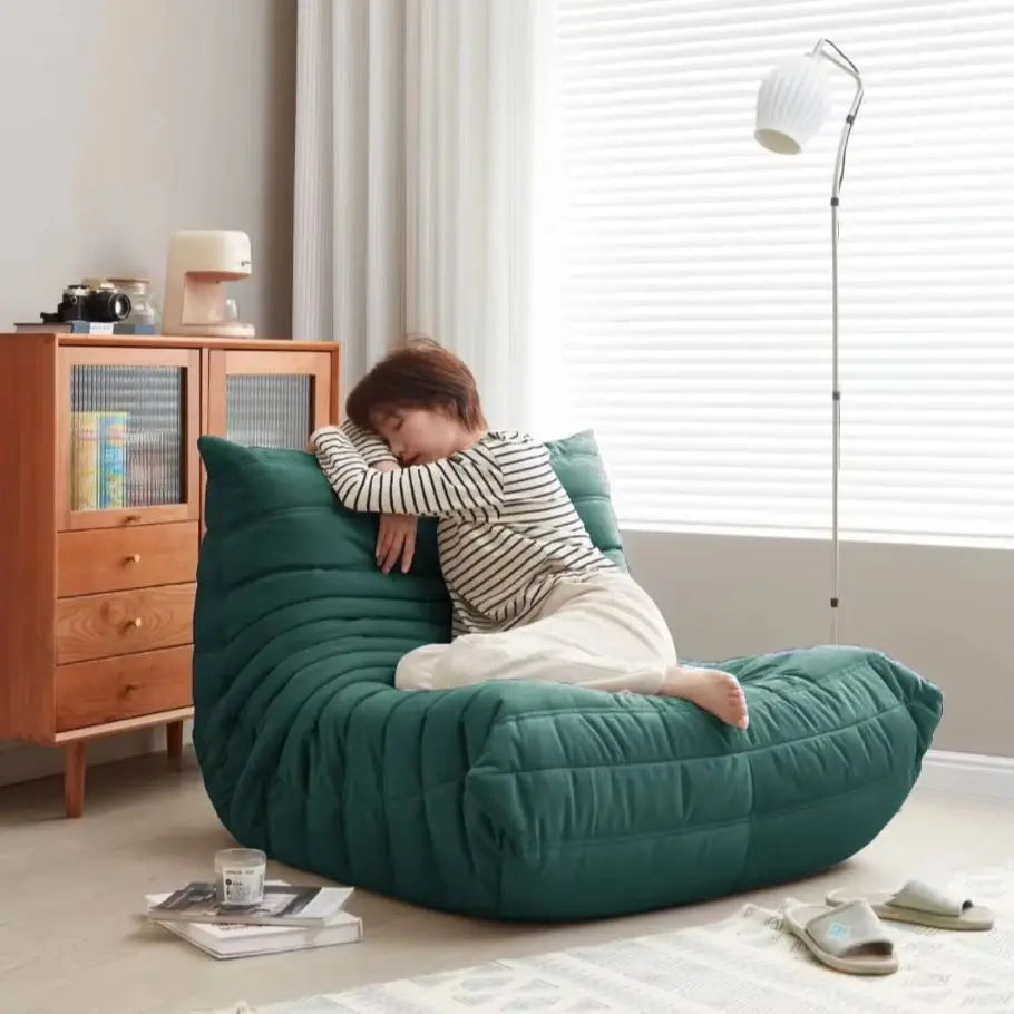Armless Ergonomic Memory Foam Lounge Beanbag Chair