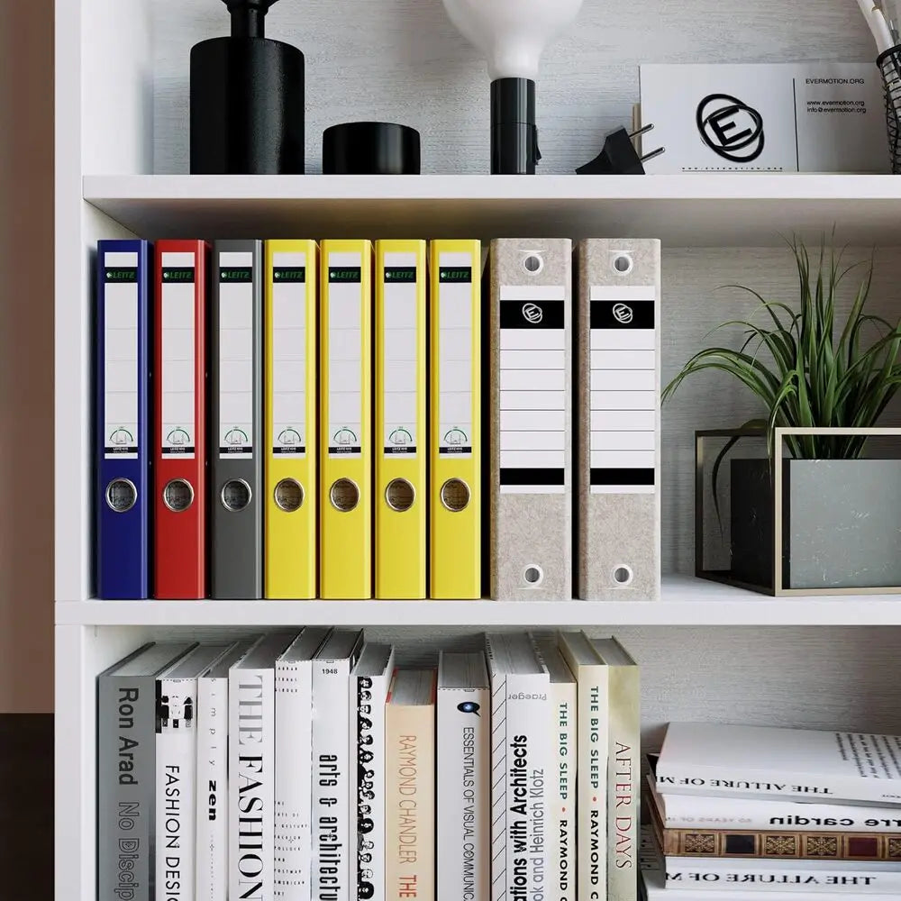 IRONCK 6 Tier Modern Wood Bookcase Home Office Storage Shelf