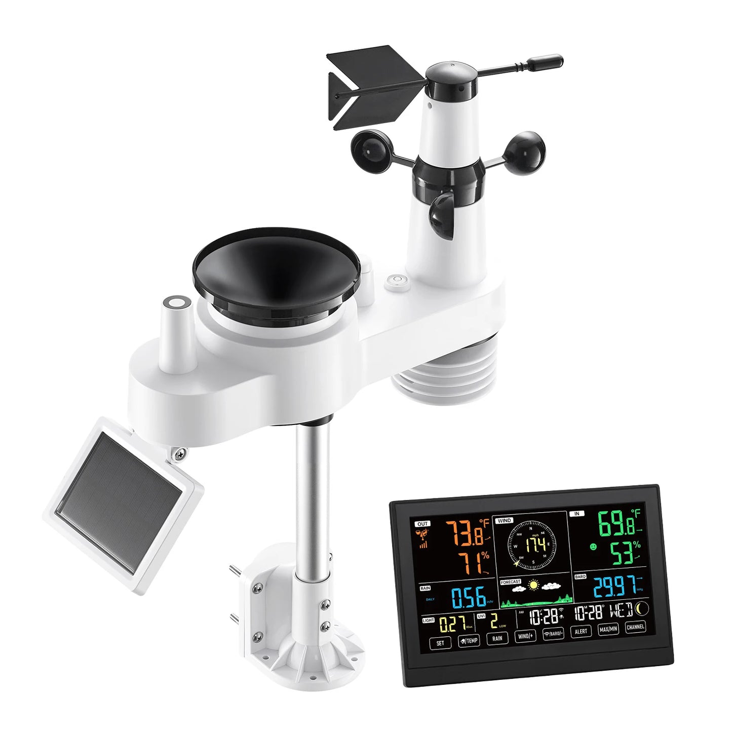SucceBuy 7 In 1 Wi Fi Weather Station With App Control