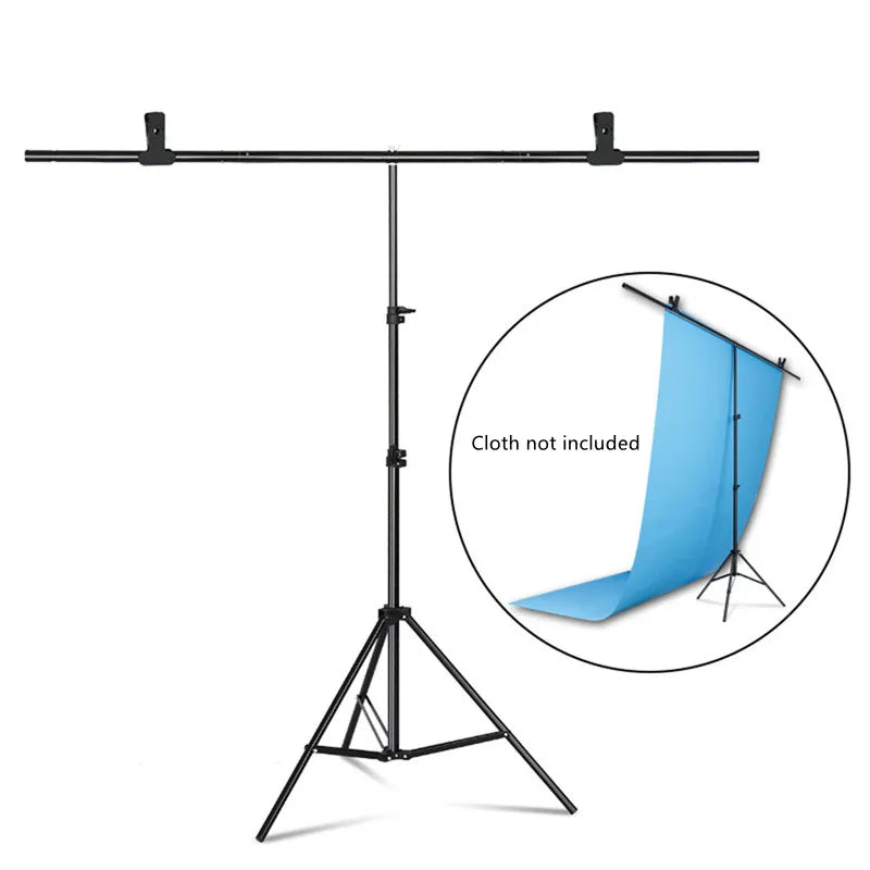 Sh Adjustable Aluminum T-Shaped Photography Backdrop Stand