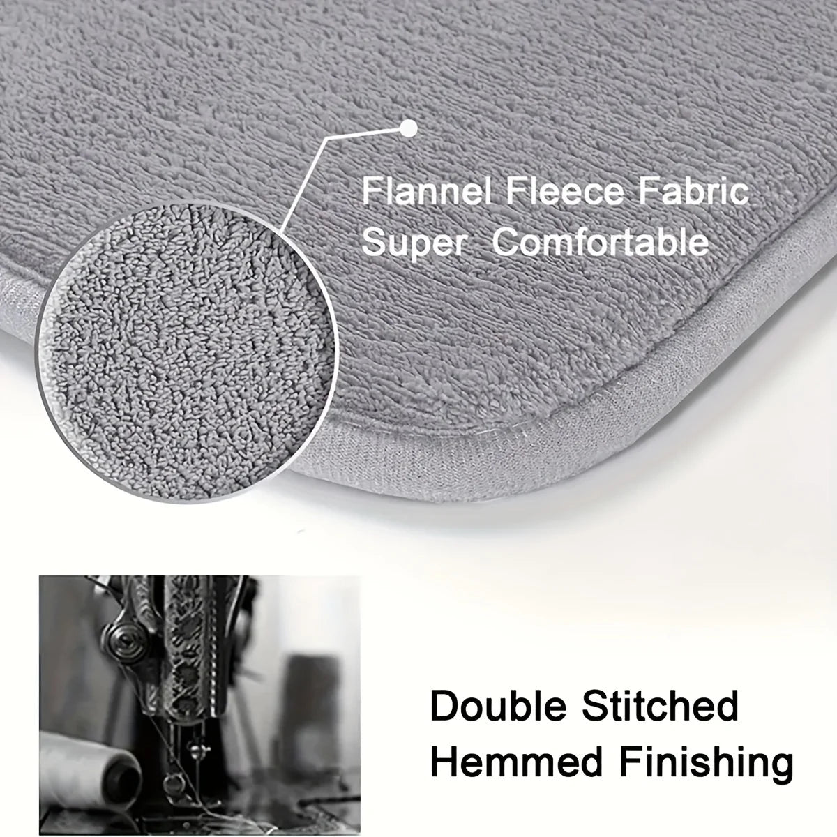 Plush Non Slip Kitchen Mat Soft Absorbent Bathroom Rug