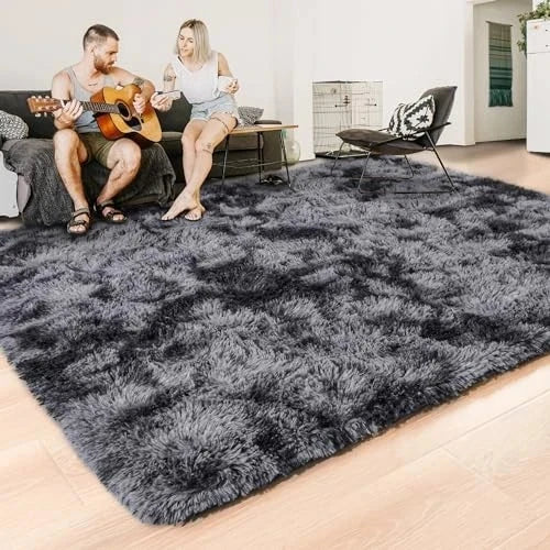 Soft Long Hair Plush Carpet Rug Non Slip Floor Runner