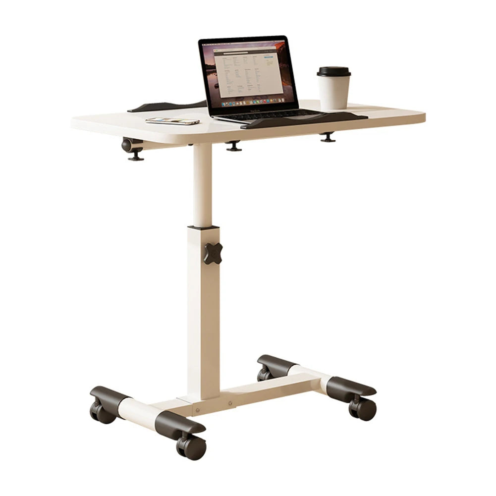 Twister.Ck Adjustable Height Overbed Table With Tilting Desktop Wheels