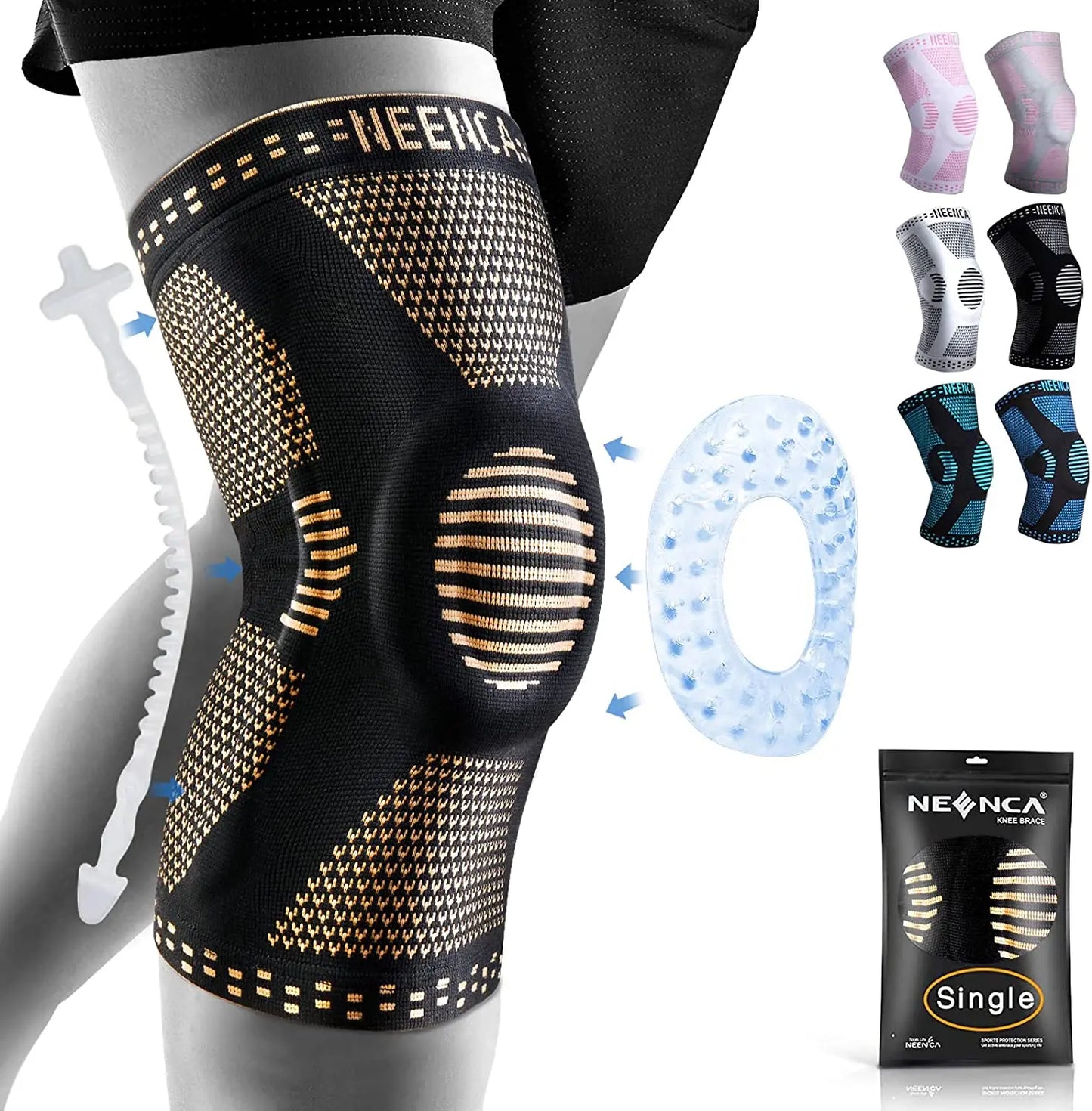NEENCA Copper Knee Brace For Arthritis And Joint Pain Relief