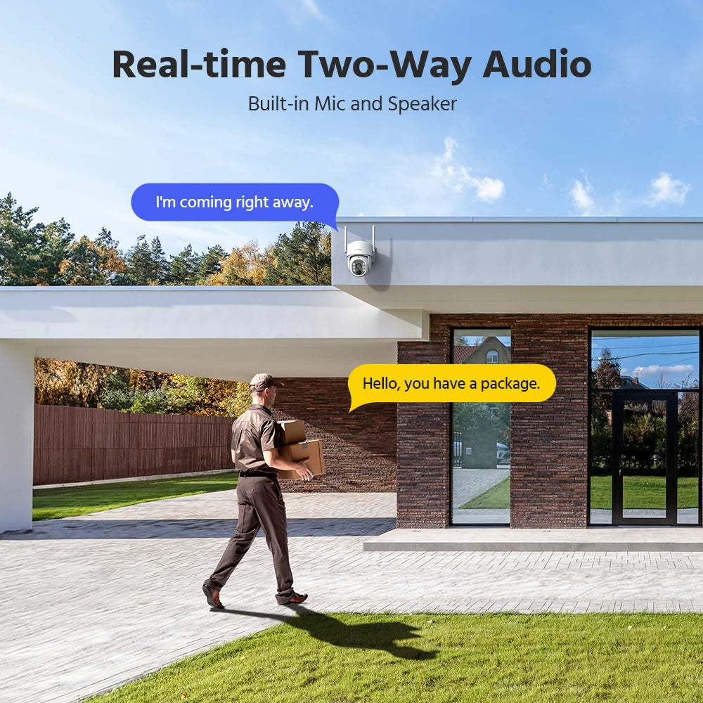 Annke 4MP Solar WiFi Security Camera With PIR Human Detection
