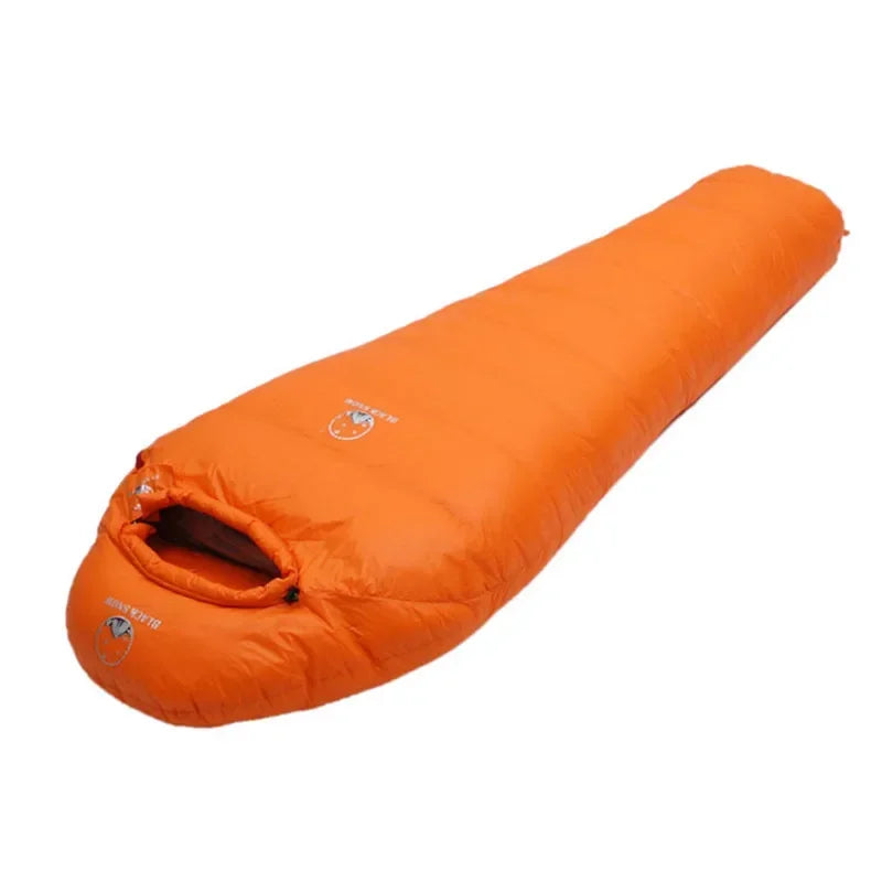 Blacksnow Goose Down Mummy Sleeping Bag Winter Thermal Outdoor Camping