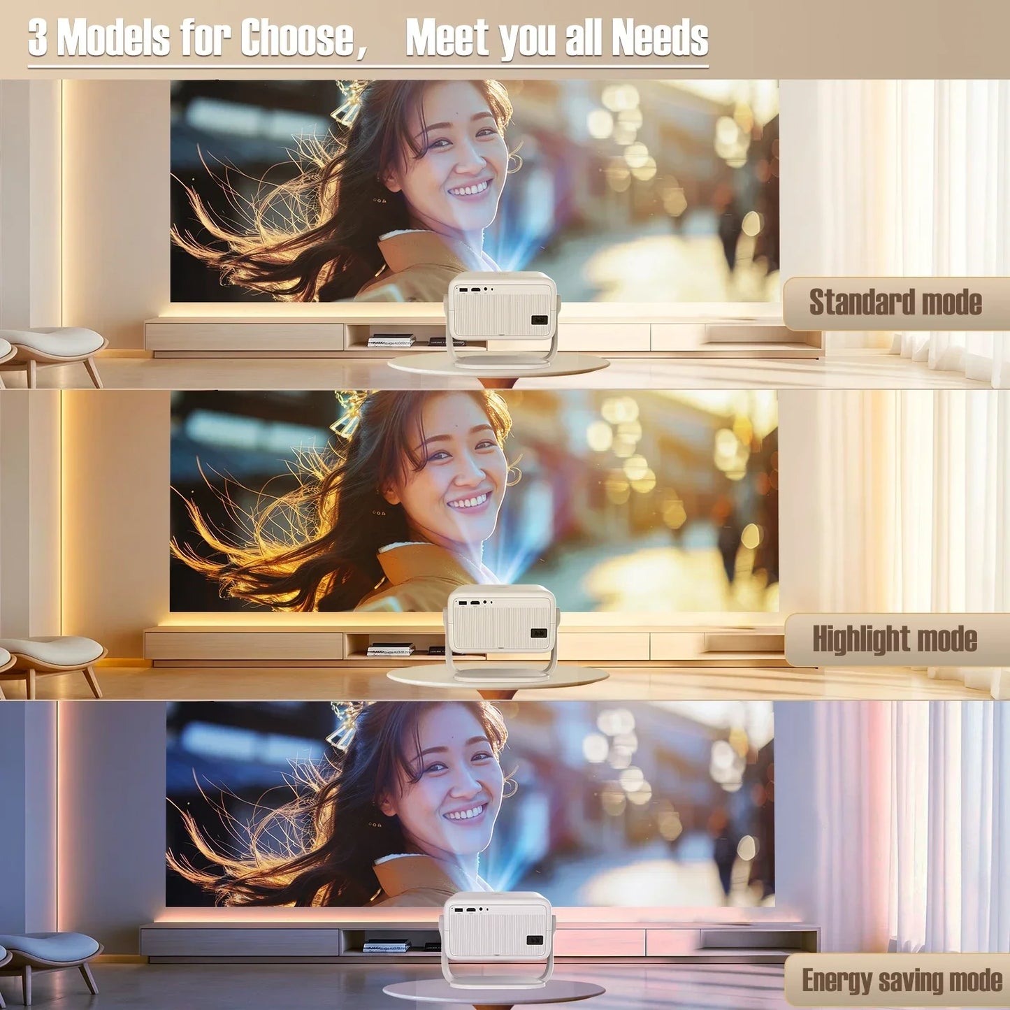 Magcubic Native 1080P Portable Projector With Auto Focus