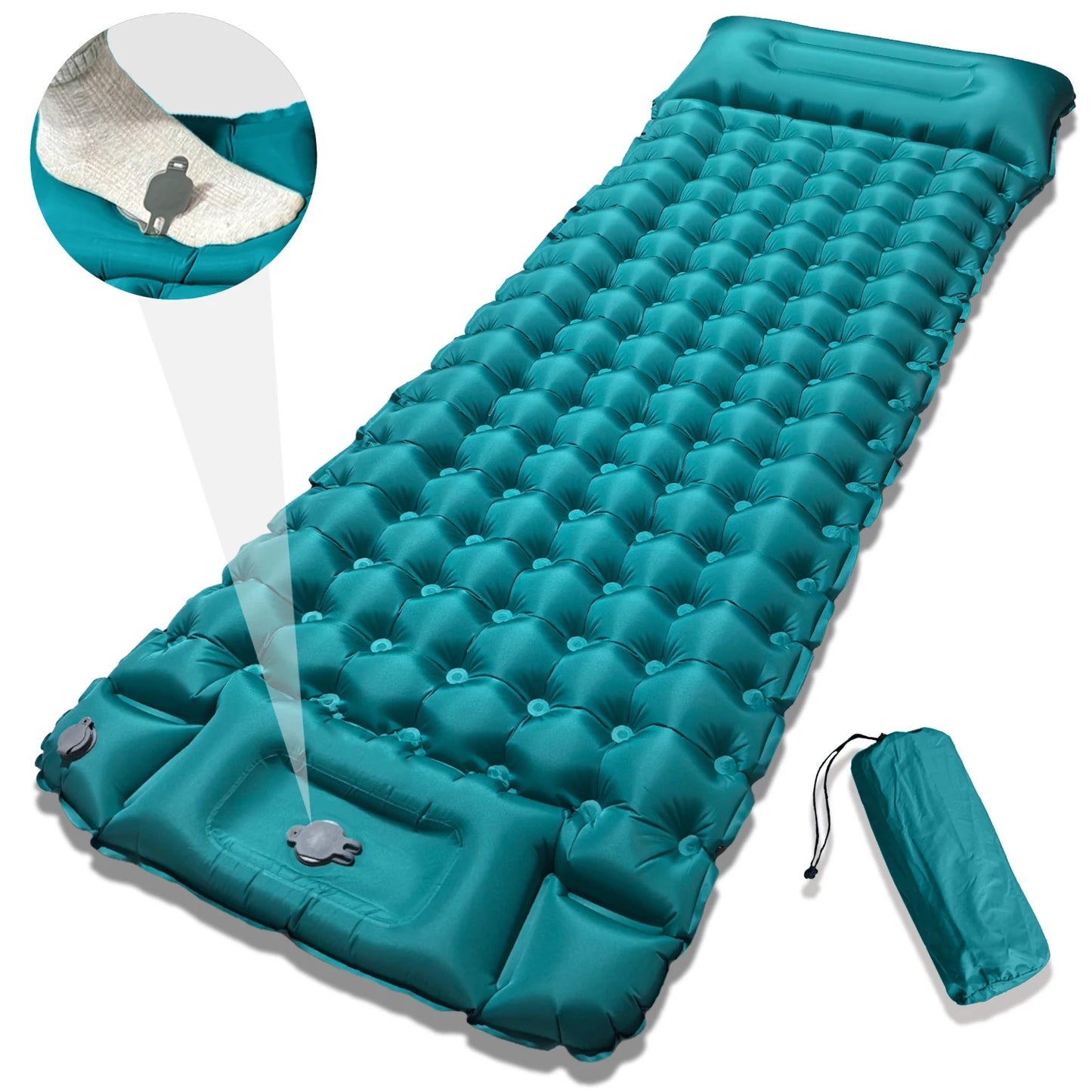 By Insulated Inflatable Mattress With Built In Pump For Winter