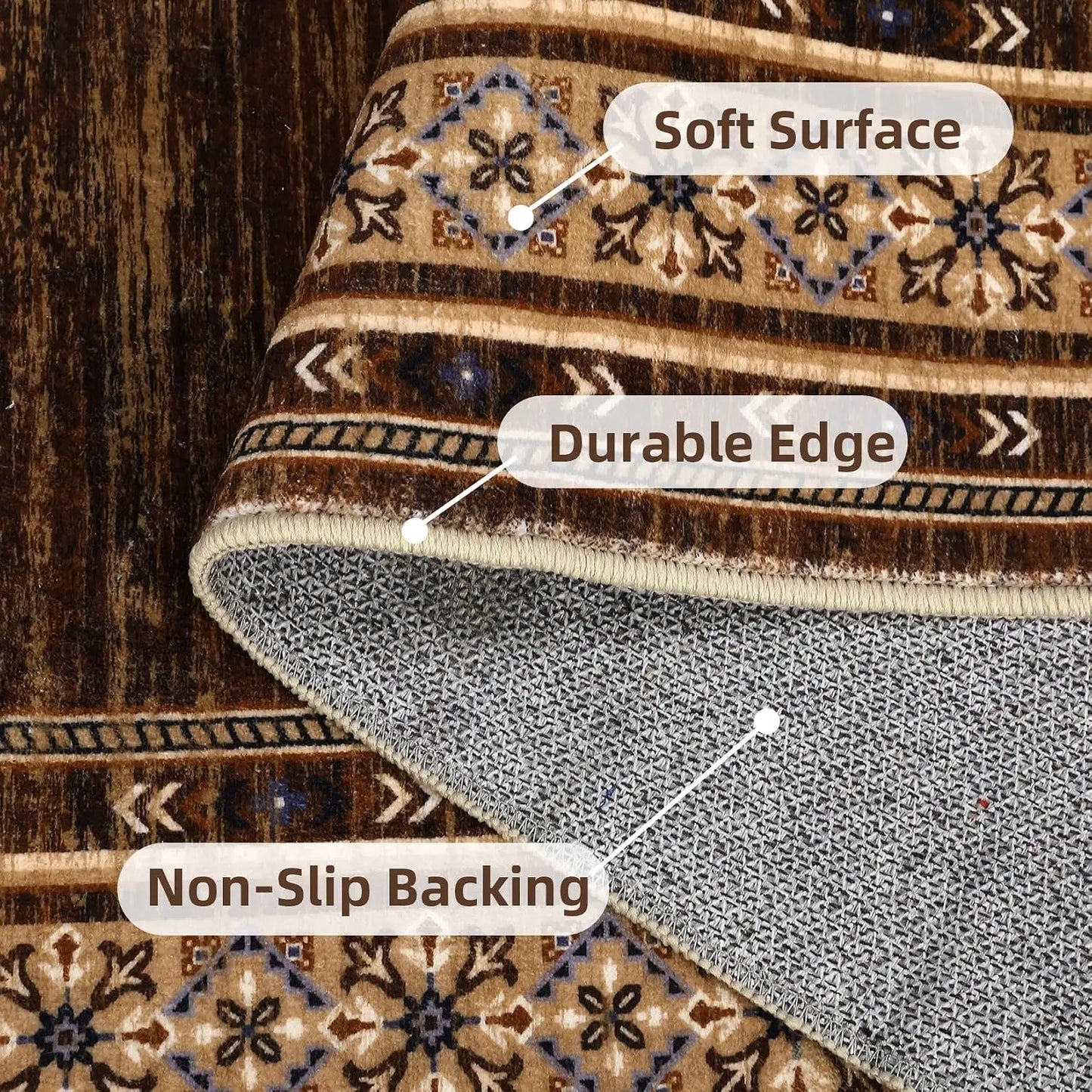 Garvee Waterproof Area Rug For Kitchen Living Room And Entryway