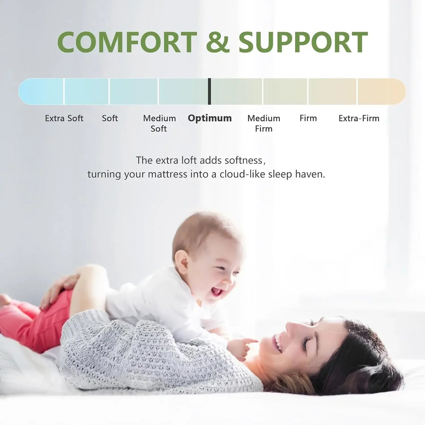 Ultra Soft Cooling Bamboo Mattress Topper With Deep Pockets