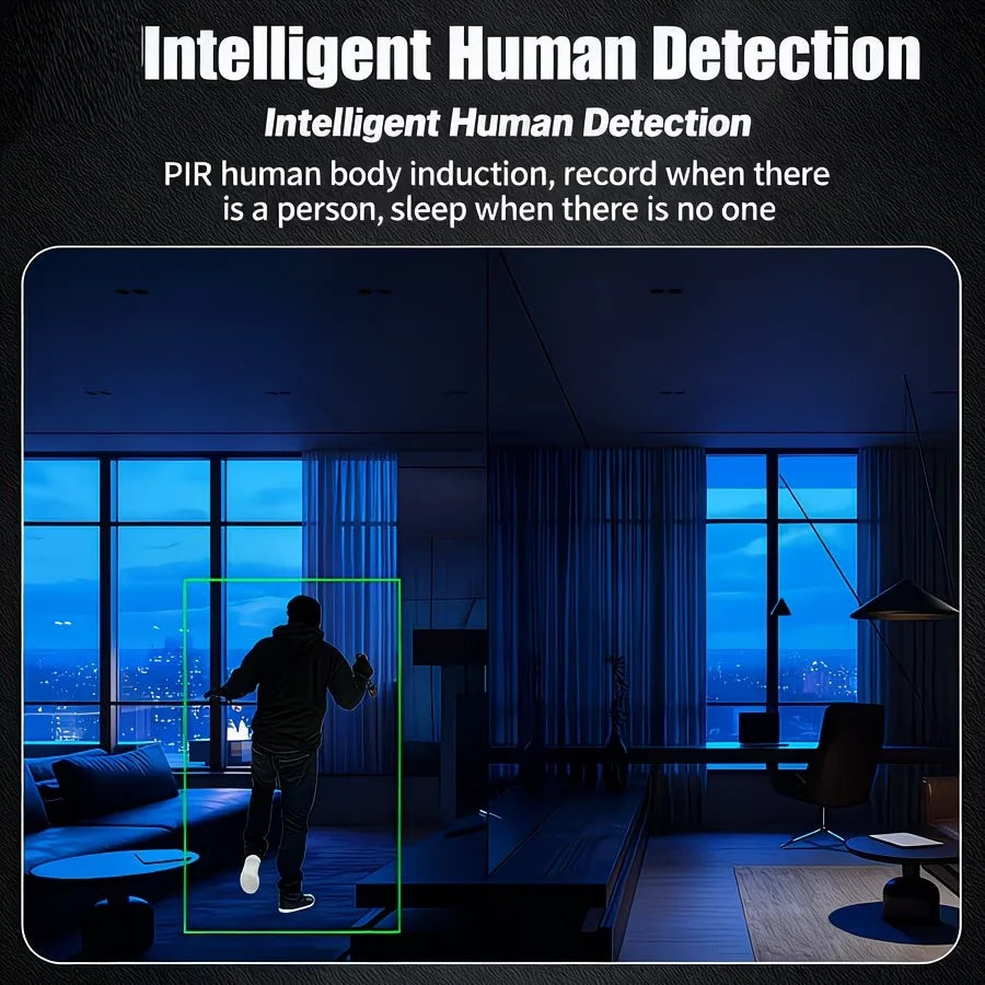 UN6 Mini 1080P Indoor Camera With Audio Night Vision And Motion Detection