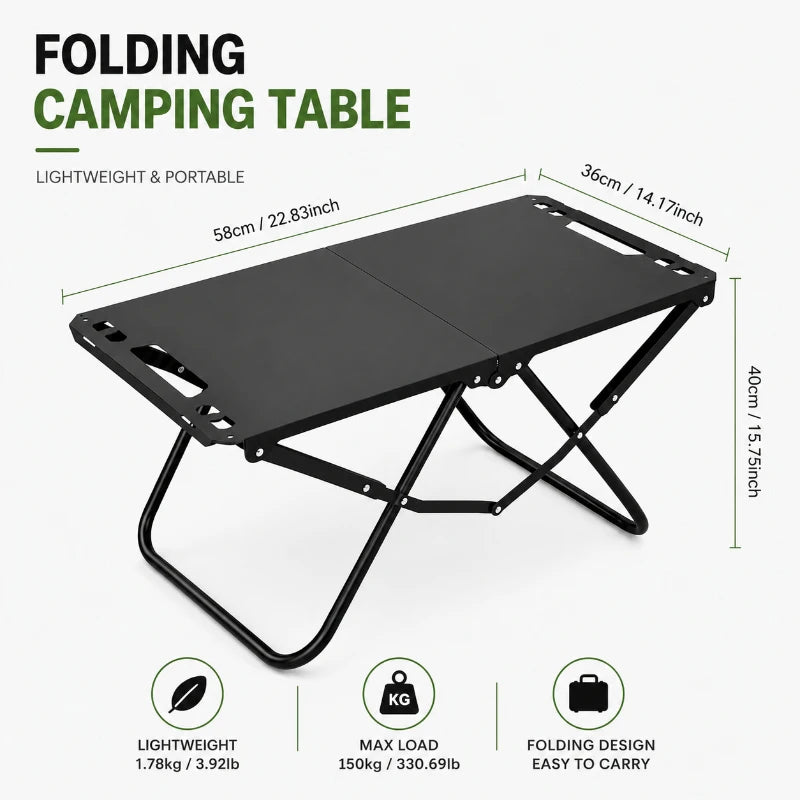 Portable Foldable Outdoor Hanging Side Camping Picnic Hollow Desk