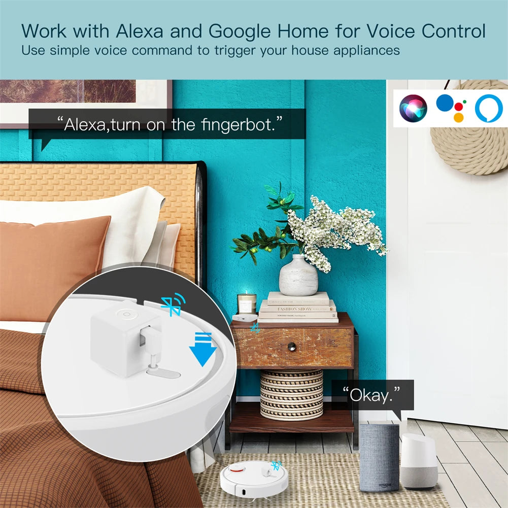 Moes Tuya Smart Bluetooth Fingerbot Home Assistant Controller